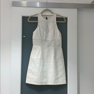 Saylor White Lace Mini